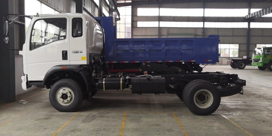 1-10 tonnellate Peso di carico Sinotruk HOWO 5t 4X2 Dump Truck Light per le esigenze del cliente