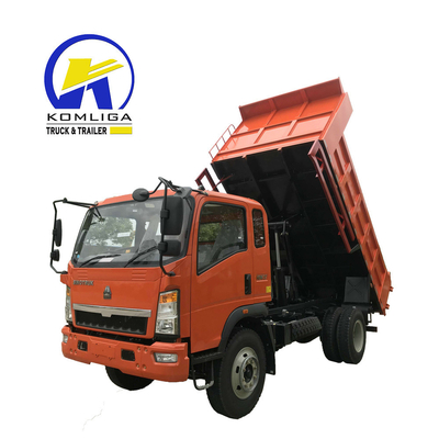 Usato Sinotruk HOWO 4X2 6wheel Mini Light Dump Tipper Truck con cambio manuale