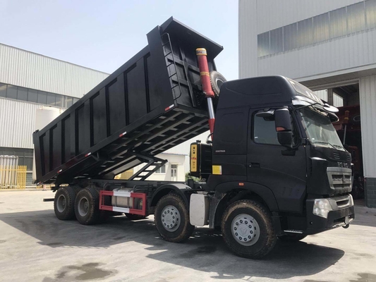 Usato Sinotruk 8X4 12 ruote 50 tonnellate HOWO tipper dump truck con sollevamento idraulico anteriore