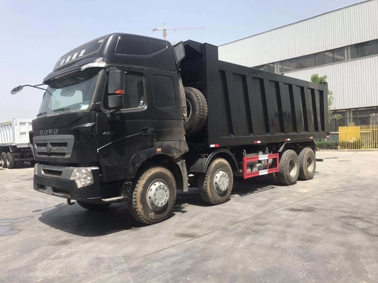 Usato Sinotruk 8X4 12 ruote 50 tonnellate HOWO tipper dump truck con sollevamento idraulico anteriore
