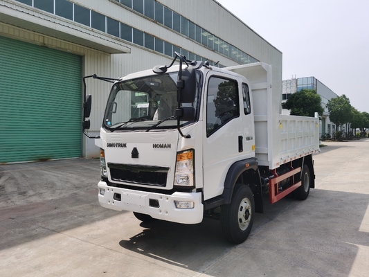 5-10t HOWO Mini Truck Dump Cargo Truck con 6 1 pneumatici di ricambio e stile di guida LHD/Rhd