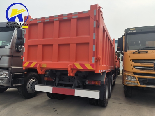25 tonnellate usate HOWO Camionetto di scarico a gomma 6X4 10 ruote con dimensione del secchio 5600X2300X1500