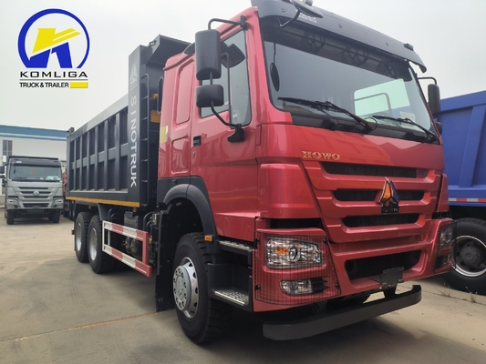 25 tonnellate usate HOWO Camionetto di scarico a gomma 6X4 10 ruote con dimensione del secchio 5600X2300X1500