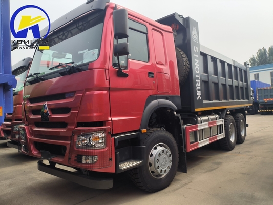 25 tonnellate usate HOWO Camionetto di scarico a gomma 6X4 10 ruote con dimensione del secchio 5600X2300X1500