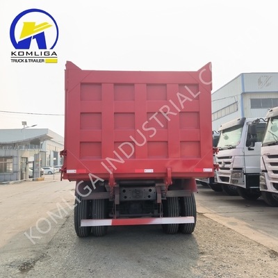 Red 8X4 Trucks 371 HP 375HP 400HP 420HP Sinotruk Heavy Duty Tipping Tipper Dumper Second hand Dump Truck e HOWO Truck per il mercato africano