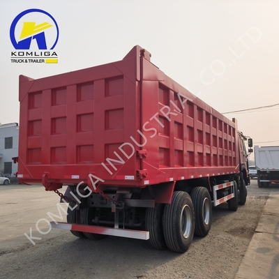 Red 8X4 Trucks 371 HP 375HP 400HP 420HP Sinotruk Heavy Duty Tipping Tipper Dumper Second hand Dump Truck e HOWO Truck per il mercato africano