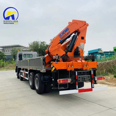 Parti di ricambio tecniche di supporto HOWO 6X4 4X2 camion merci con gru e 4-6L di capacità del motore