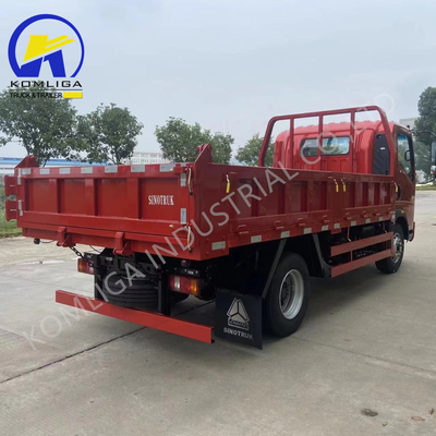 Dongfeng Sinotruk HOWO 5 tonnellate 4X2 Mini Light Dump Truck 5995x2350x2620mm