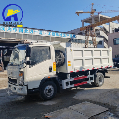 Dongfeng Sinotruk HOWO 5 tonnellate 4X2 Mini Light Dump Truck 5995x2350x2620mm
