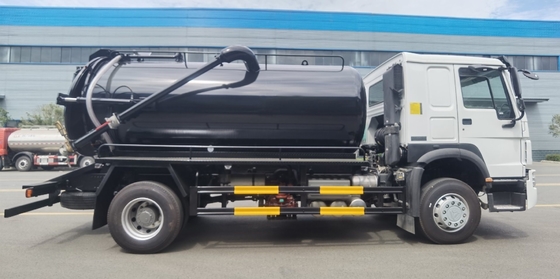 Sinotruk HOWO 4X2 5m3 10m3 Camionetti settici usati con standard di emissione Euro 2