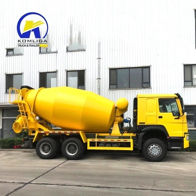 8560X2496X3800mm Usato HOWO 6cbm 8cbm 9cbm autocaricatore camion miscelatore di calcestruzzo con pompa