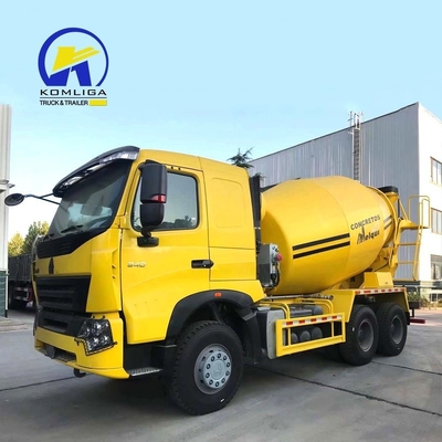 8560X2496X3800mm Usato HOWO 6cbm 8cbm 9cbm autocaricatore camion miscelatore di calcestruzzo con pompa