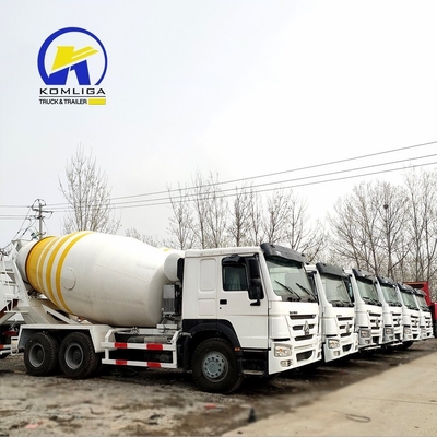 8560X2496X3800mm Usato HOWO 6cbm 8cbm 9cbm autocaricatore camion miscelatore di calcestruzzo con pompa