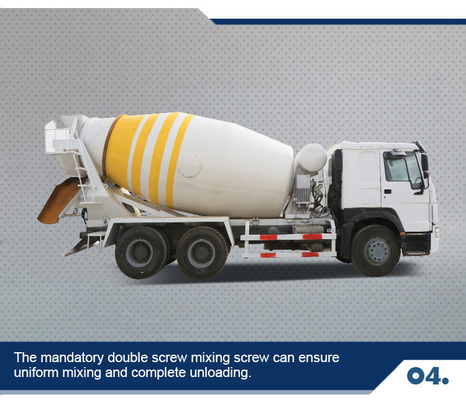 Camion per mescolatori di calcestruzzo Sinotruk con ruota motrice 6×4 e supporto tecnico per ricambi