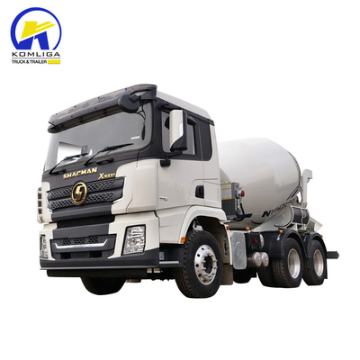 Shacman 6X4 Concrete Mixer Truck con prestazioni e sollevamento idraulico a ribaltatore ventrale