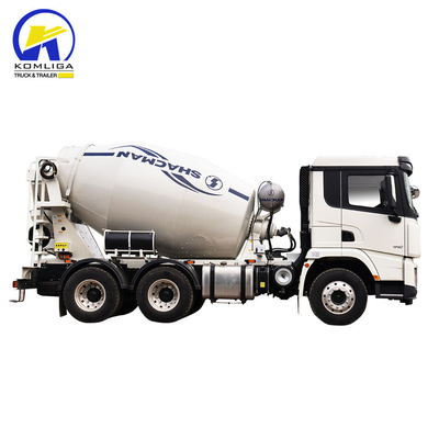 Shacman 6X4 Concrete Mixer Truck con prestazioni e sollevamento idraulico a ribaltatore ventrale