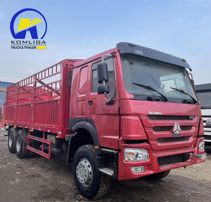 Sinotruck HOWO Usato 6X4 10 ruote Fence Trailer Truck Dolly Full Side Wall Board Container Cargo Truck