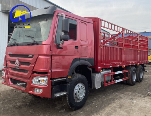Sinotruck HOWO Usato 6X4 10 ruote Fence Trailer Truck Dolly Full Side Wall Board Container Cargo Truck