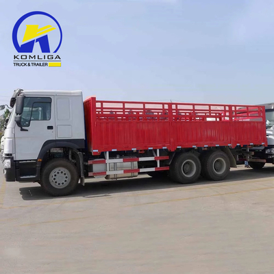 Sinotruck HOWO Usato 6X4 10 ruote Fence Trailer Truck Dolly Full Side Wall Board Container Cargo Truck