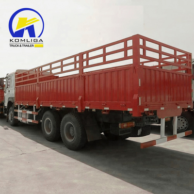 Sinotruck HOWO Usato 6X4 10 ruote Fence Trailer Truck Dolly Full Side Wall Board Container Cargo Truck