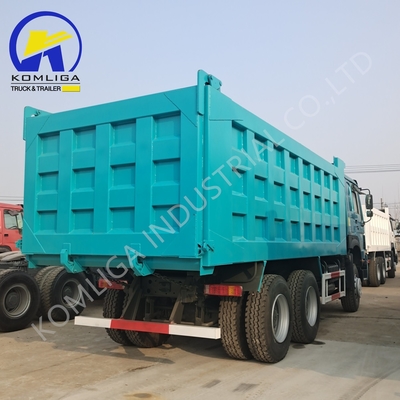 Camion spazzatura usato stile di sollevamento anteriore 20-30 tonnellate 6x4 3 assi 10 ruote Sinotruk HOWO