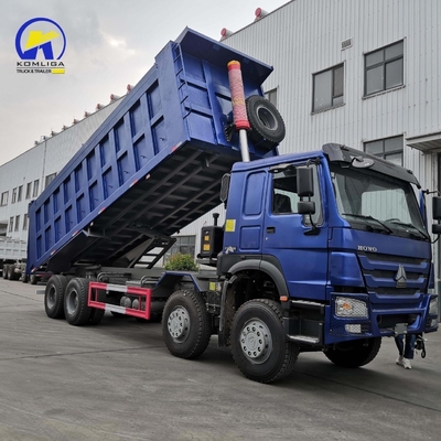 Usato HOWO Dump Truck 8X4 12 ruote 371HP 380HP 400HP stile di sollevamento anteriore Buone condizioni