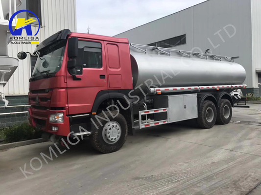 Manuale 6X4 20cbm 25cbm 20000/25000 litri Sinotruck HOWO Shacman Diesel Fuel Tank Truck