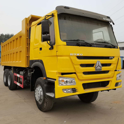 375 CV Usato HOWO Sinotruk Dump Truck Buone condizioni 6X4 Sedie ≤5 Euro 2