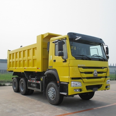Sinotruk HOWO 8X4 371HP camion di scarico giallo di seconda mano con tipo di trasmissione manuale