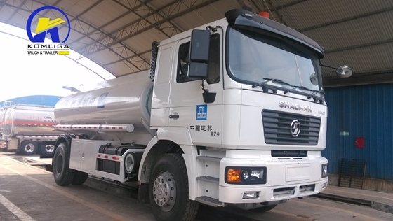 Shacman F2000 4X2 270HP 10cbm Fuel Tanker Truck con ribaltatore ventrale sollevamento idraulico