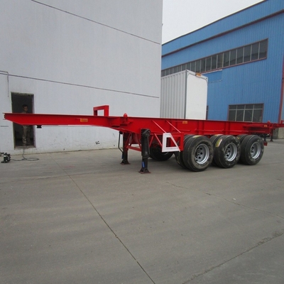 Contenitore da spedizione leggero da 40 piedi, rimorchio a gomma con base delle ruote da 7000 a 8000 mm