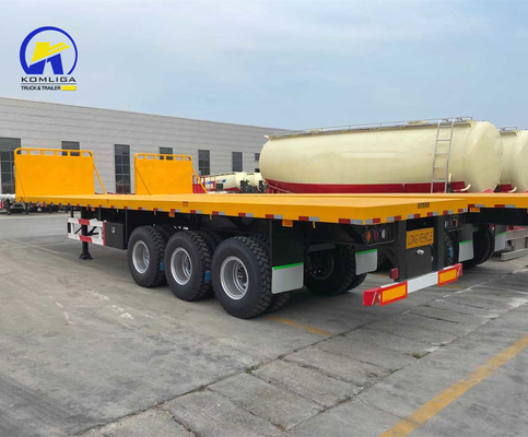 Tread 1820mm 40FT 40 tonnellate Scheletro Chassis Truck Container Flatbed Trailer Usato Tractor Trailer