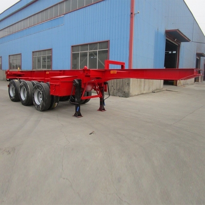 3 assi 40t 40ft Container Skeleton Trailer per il trasporto di container pesanti