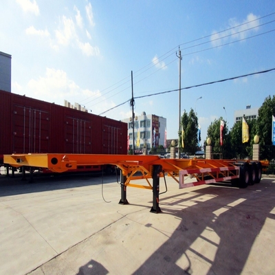 3 assi 40t 40ft Container Skeleton Trailer per il trasporto di container pesanti