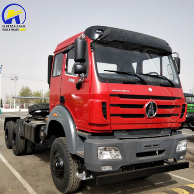 Beiben 6X4 10 ruote Used Prime Mover Tractor Head Truck con sistema di sterzo Zf8098