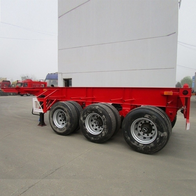 Chassis di rimorchio a scheletro da 20 ft a 40 ft con quattro serrature a torsione e sospensione meccanica