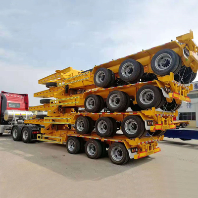 7 passo 3 asse 20FT 40FT Flat Shipping Container Trailer Dolly con Valvola Wabco