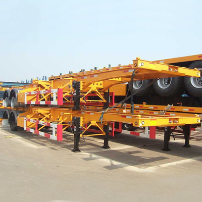 7 passo 3 asse 20FT 40FT Flat Shipping Container Trailer Dolly con Valvola Wabco
