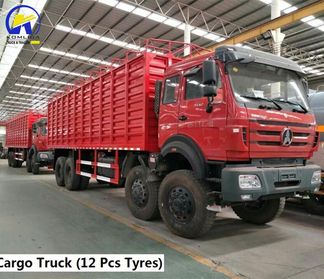 North Benz 8X8 Beiben 8X4 Cargo Truck con personalizzazione e sistema di sterzo Zf8098