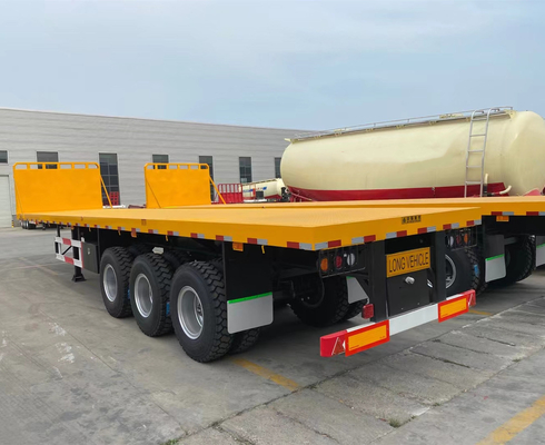 20FT 40FT 3 semi-remorchi a asse piatto con pin Jost King e certificazione ISO9001