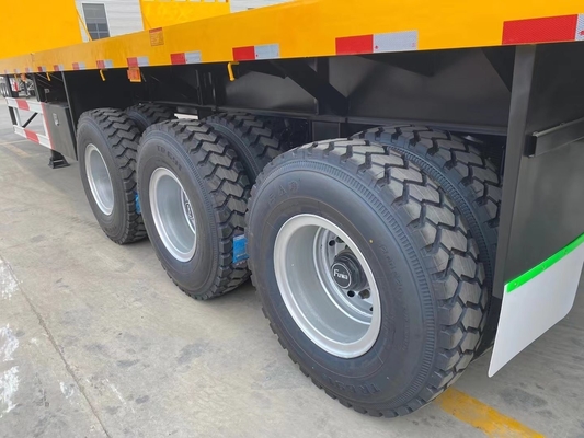 20FT 40FT 3 semi-remorchi a asse piatto con pin Jost King e certificazione ISO9001