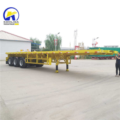 Capacità di carico di 50 T Personalizzazione 3/4 assi 45FT semirimorchio a piatta tela 53FT contenitore rimorchio