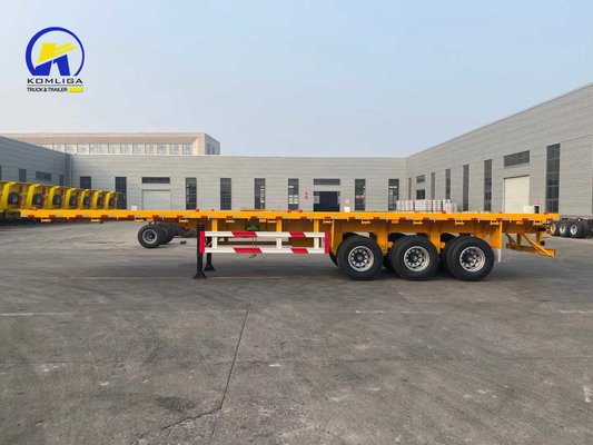 Capacità di carico di 50 T Personalizzazione 3/4 assi 45FT semirimorchio a piatta tela 53FT contenitore rimorchio