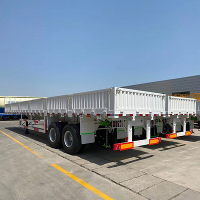 Triasse 40 50 60 tonnellate 600 mm Semi rimorchio a parete laterale Non auto-dumping 12.00r20 pneumatici