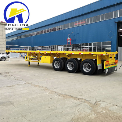 12500x2500x1650mm 3 assi 45ft semirimorchio piatto 4 assi 53ft contenitore rimorchio