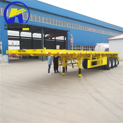 12500x2500x1650mm 3 assi 45ft semirimorchio piatto 4 assi 53ft contenitore rimorchio
