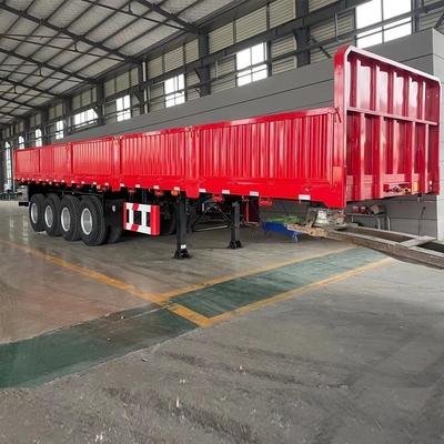 Piccolo rimorchio da carico laterale da 40 tonnellate con asse da 13 t/16 t e serratura per contenitori
