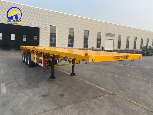Sinotruk HOWO Flatbed Trailer 3 Axle Container Trailer con luce a LED e ABS opzionale