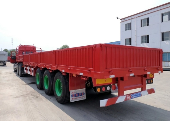 Trailers a parete laterale triasse 600 mm 800 mm con peso di Tara approssimativo 6.7 T struttura in acciaio
