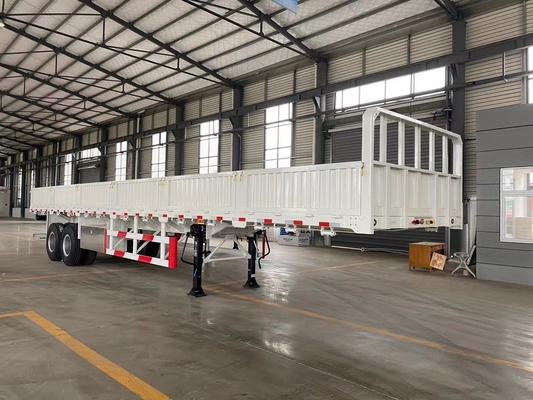 Semi-remorco a parete laterale a 3 assi da 40 ft per contenitori e con sistema di sospensione a braccio crociato
